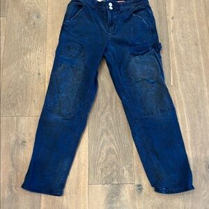 Pilcro Women's Straight Leg Jeans in Rich Navy